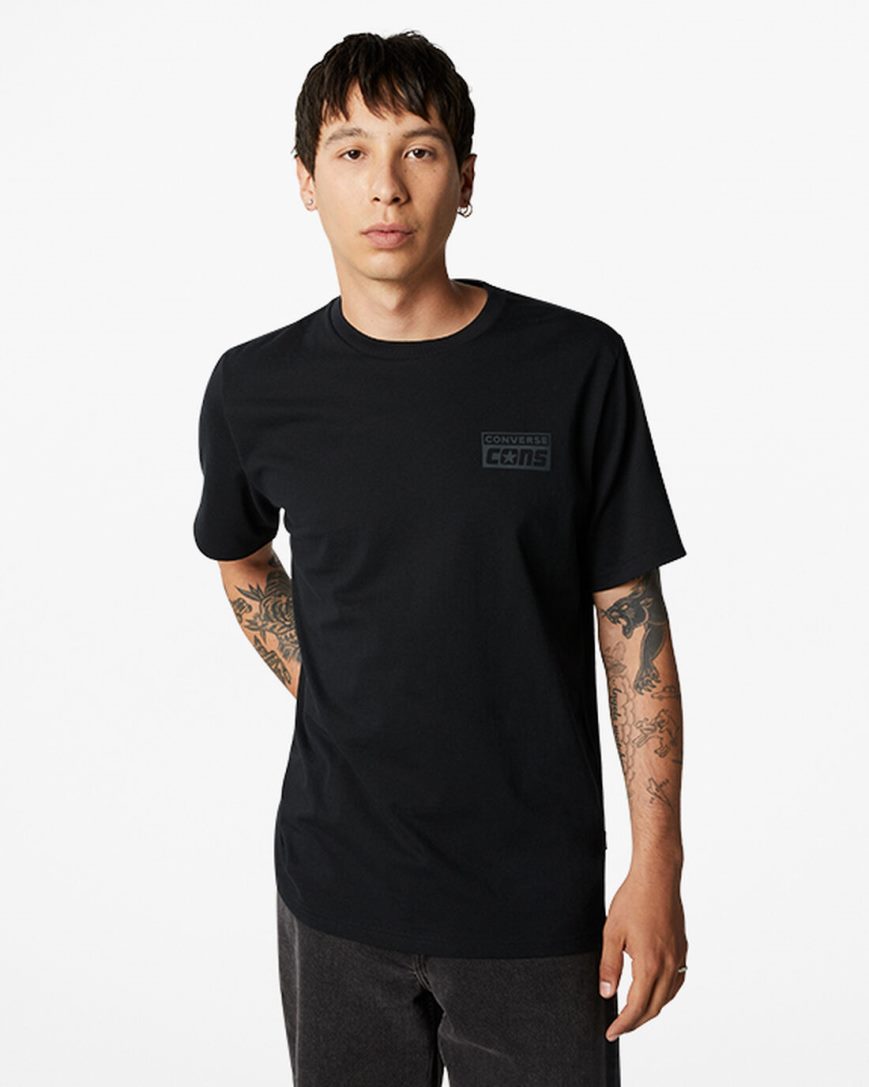 Men\'s Converse CONS Graphic T-Shirts Black | AU 639E4G